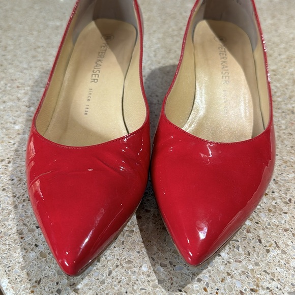 Pink Patent Kitten-Heel Shoes - Picture 8 of 15